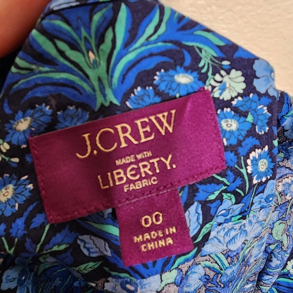 J Crew Liberty Sea Grass Garçon Classic Button Down 00 - Picture 4 of 7
